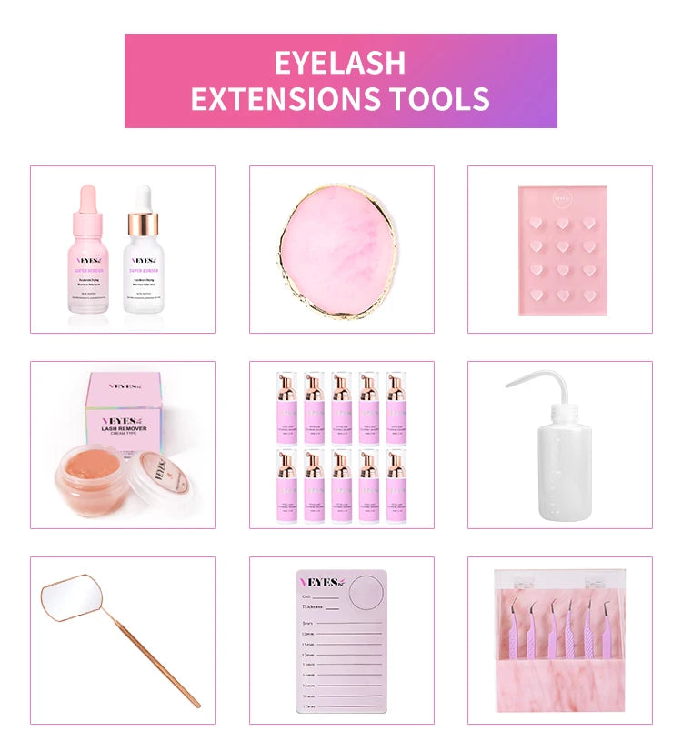 Veyes Inc 5ml Eyelash Extensions Glue Veyelash 0.5 Second Fast Drying Strong Lash Adhesive 7 Weeks Retention Volume Makeup Tools