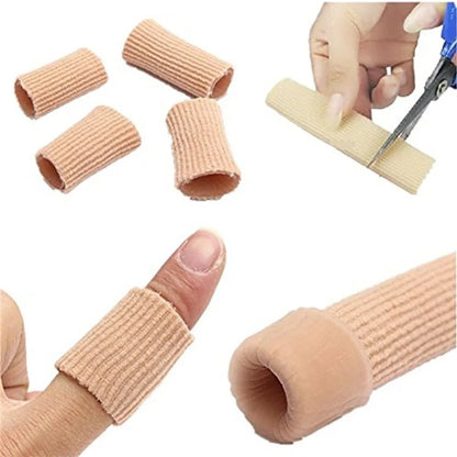 Fabric Finger Toe Protector Separator Tubes Foot Hand Pain Relief Soft Massager Bandage Foot Care Tools Callus Protection Tools