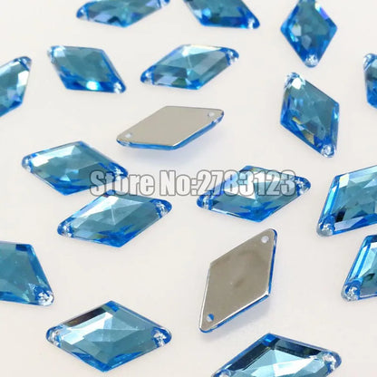 Diamond High quality Acryl sew on rhinestones with two holes,diy/clothing accessories 9x15mm 10x18mm 14x24mm 17x30mm