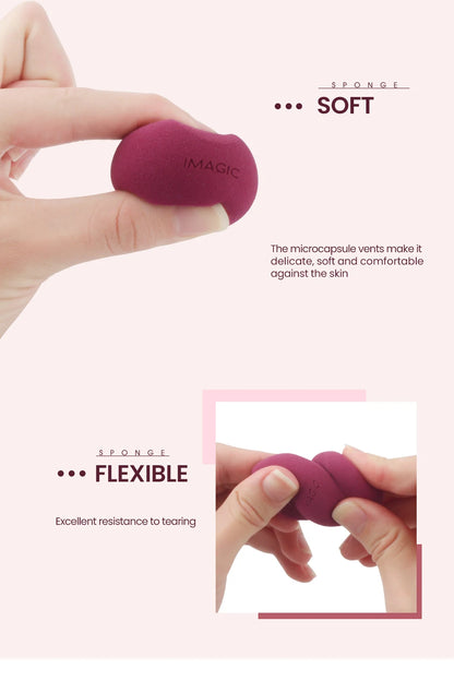 IMAGIC 10 Pcs Makeup Sponge Wet and dry Puff Professional Soft Makeup Puff Sponge Ultra-high quality bigger Combination Packages