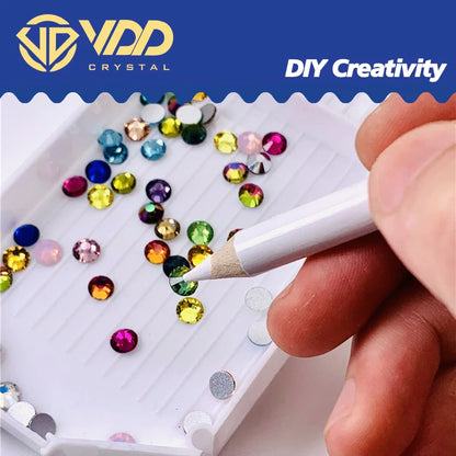 VDD 5Pcs Nail Art Rhinestones Gems Picker Wax Pencil Wood Pencil Pen Picker Crystal Dotting Manicure Tool DIY Decoration