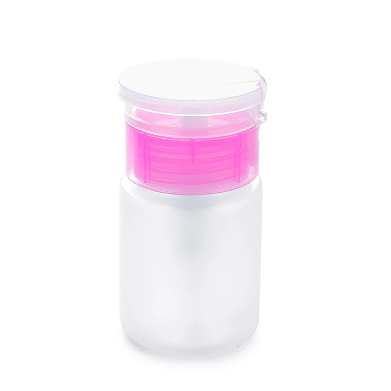 75ML Nail Art Mini Pump Dispenser Empty Bottle Acrylic Gel Polish Remover Cleaner Liquid Container Storage Small Pressure