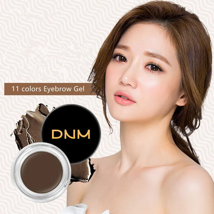 11 Colors Eyebrow Enhancers Makeup Waterproof 3D Natural Eye Brow Pomade Eyebrow Gel Caramel Brown Professional Makeup