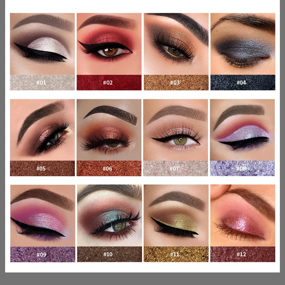 Mashed Potatoes Eye Shadow Metal Chameleon Makeup Palette Shimmer Pigment Single Color Eye Shadow Shine Diamond Shadow