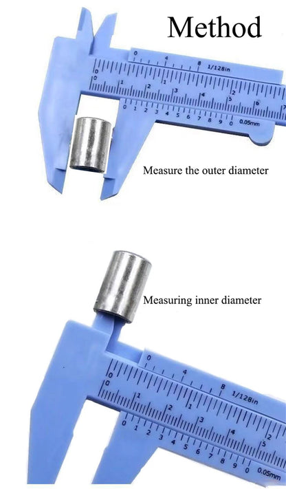 Portable 150MM Plastic Eyebrow Measuring Vernier Caliper Tattoo  Caliper Ruler Plastic Permanent Makeup Measurement Tools