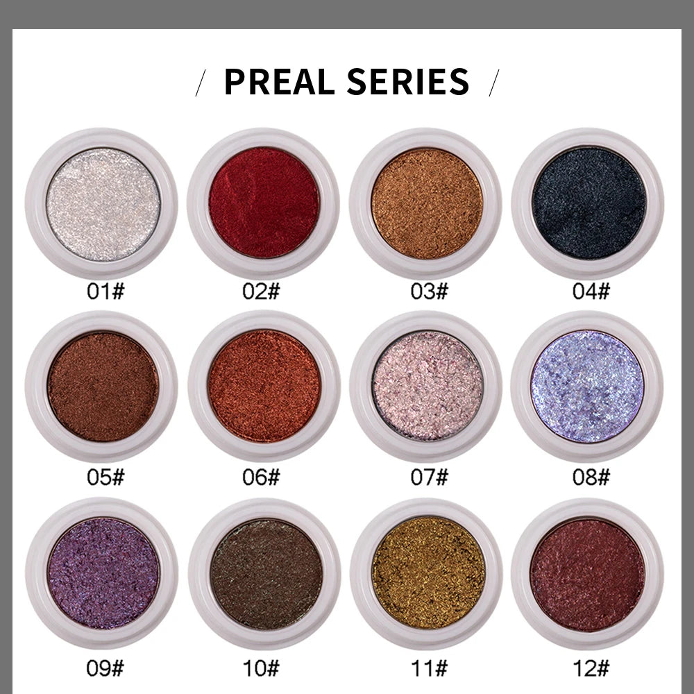 Mashed Potatoes Eye Shadow Metal Chameleon Makeup Palette Shimmer Pigment Single Color Eye Shadow Shine Diamond Shadow