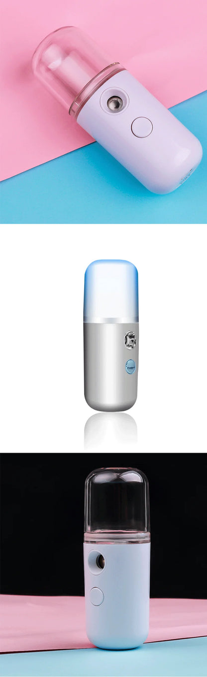 30ml Mini Humidifier Portable Rechargeable Small Wireless Nano Personal Face Sprayer Cool Mist Maker Fogger Humidifier