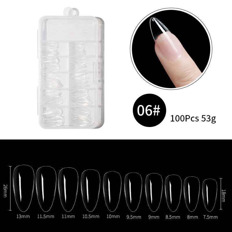 100/240/500 Pcs Boxed Transparent Coffin Ballet Fake Nails Tips Full Coverage Nail Tips Decorations