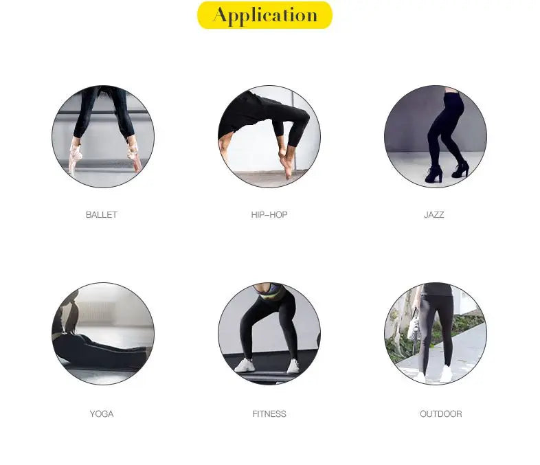 Running Sport Pants Woman Fitness Yoga Pants Yoga Legging Dance Pants High Waist Stretch Slim Ballet Pants Ladies