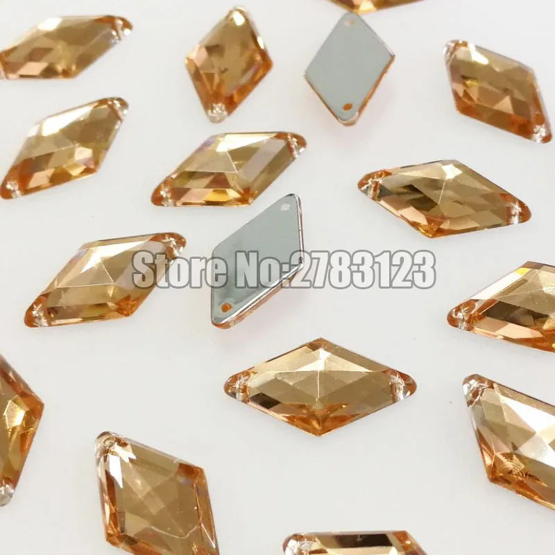 Diamond High quality Acryl sew on rhinestones with two holes,diy/clothing accessories 9x15mm 10x18mm 14x24mm 17x30mm