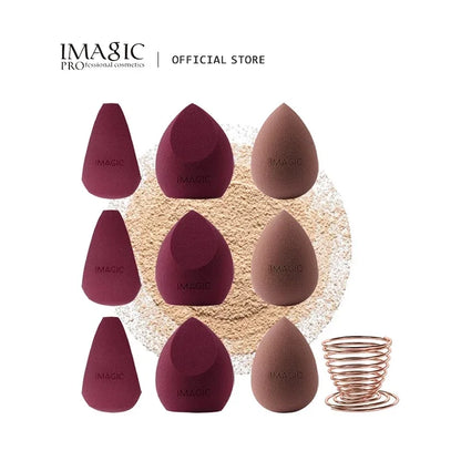 IMAGIC 10 Pcs Makeup Sponge Wet and dry Puff Professional Soft Makeup Puff Sponge Ultra-high quality bigger Combination Packages