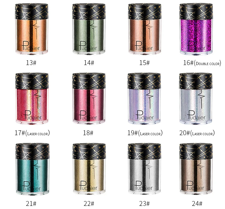 Shiny Ray Holographic Sequins Glitter Shimmer Pigment Eye Shadow Tattoo Lip Nail Body Glitter Festival Party Eye Makeup Powder