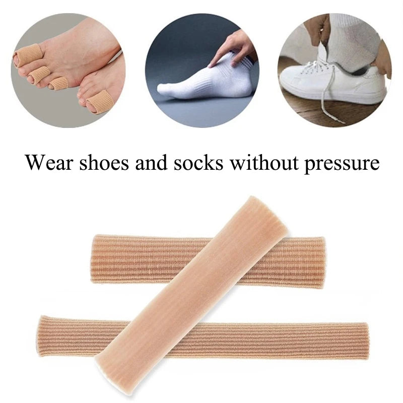 Fabric Finger Toe Protector Separator Tubes Foot Hand Pain Relief Soft Massager Bandage Foot Care Tools Callus Protection Tools