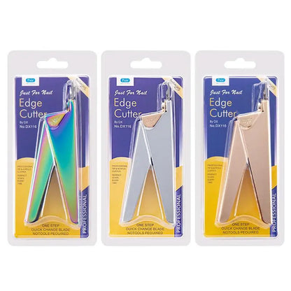 Stainless Steel UV Gel False Nail Tips Trimmer Clipper Edge Cutter Nail Art Manicure U Word Rainbow Gold Silver Tools