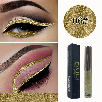 Hot! 16 Colors Liquid Eyeliner Golden Red Blue Eyeliner Shiny Eyes Flash Waterproof Long-lasting Durable Makeup Eyeliner Pencil