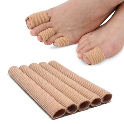 Fabric Finger Toe Protector Separator Tubes Foot Hand Pain Relief Soft Massager Bandage Foot Care Tools Callus Protection Tools