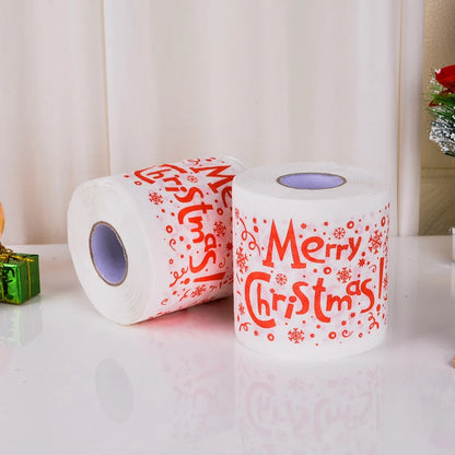 Santa Claus Bath Toilet Roll Paper, Christmas Supplies, Xmas Decor, Multicolor Tissue, New Year