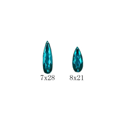 Big Bag Wholesale7x28mm 8x21mm High quality DR Acrylic Flatback Sew On Rhinestones Diy Clothing Accessories