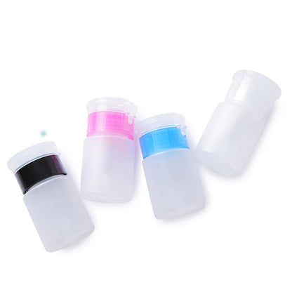 75ML Nail Art Mini Pump Dispenser Empty Bottle Acrylic Gel Polish Remover Cleaner Liquid Container Storage Small Pressure