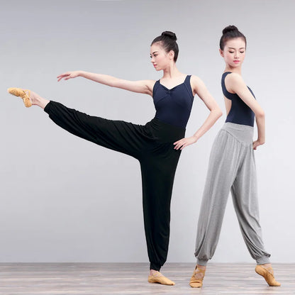 Running Sport Pants Woman Fitness Yoga Pants Yoga Legging Dance Pants High Waist Stretch Slim Ballet Pants Ladies