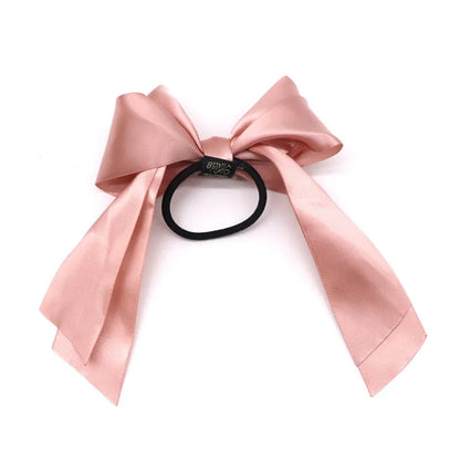 1pcs Women Rubber Bands Tiara Satin Ribbon Bow Hair Braiders Scrunchie Ponytail Holder Gum for Hair Accessories Elastic Braiders