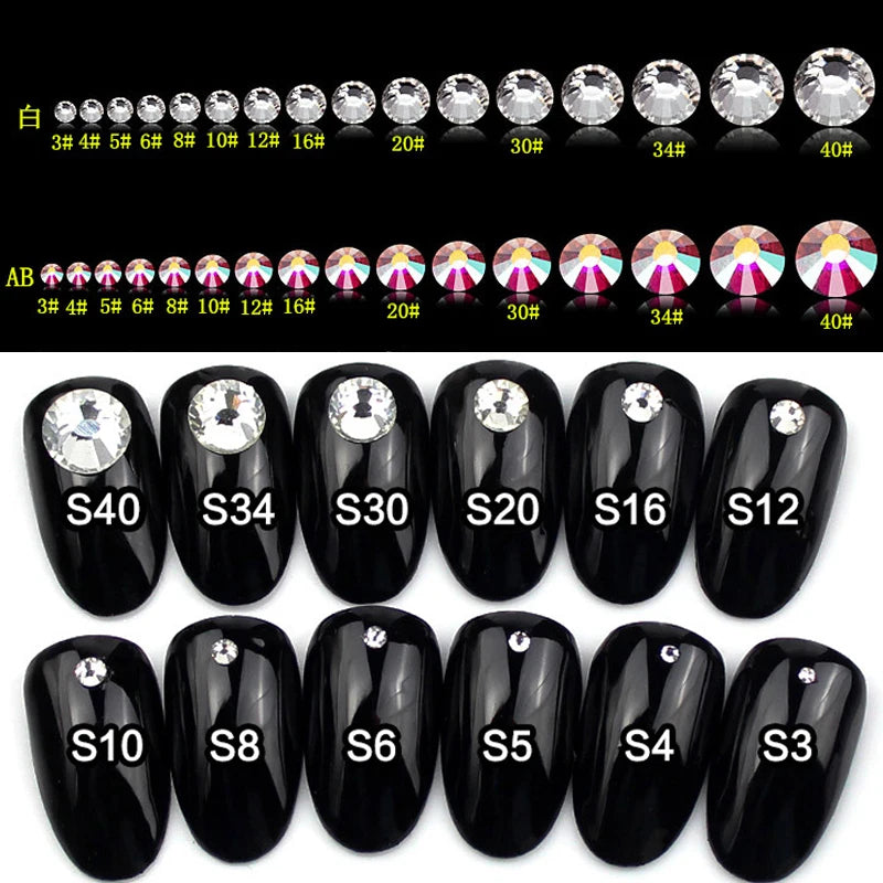 factory sales! Rose Gold 3D Super flash high quality galss nail art non hotfix flatback rhinestones,diy accessory FM025