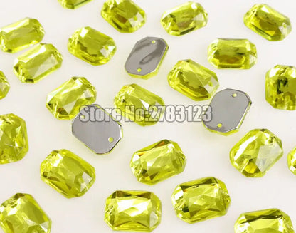 50pcs High quality flatback Acryl sew on rhinestones with two holes,diy/clothing accessories, 8x10mm 10x14mm 13x18mm 18x25mm