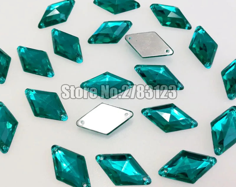 Diamond High quality Acryl sew on rhinestones with two holes,diy/clothing accessories 9x15mm 10x18mm 14x24mm 17x30mm