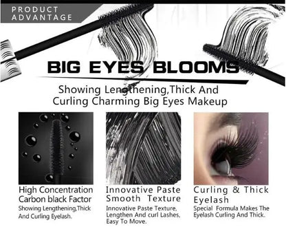 Mascara Natural 3D Fiber Waterproof Black Mascara Eyelash Long Curling Lashes Extension Hot Sale Beauty Eye Lashes Cosmetics