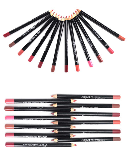 12 Colors Nude Lip Pencils Matte Lipstick Lip Liner Pen Waterproof Pigments Moisturizer Matte Lipliner Pencil Beauty Tools