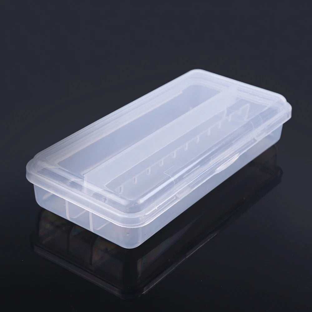 Storage Case for Nail Drill Bits Electric Mill Cutter Holder Container Manicure Drill Acrylic Empty Box Accessories Tool LA994-1