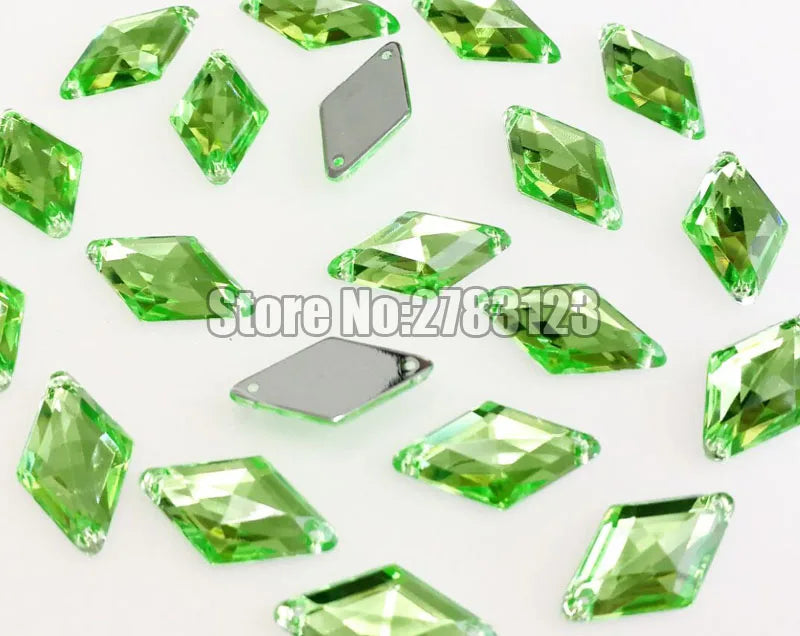 Diamond High quality Acryl sew on rhinestones with two holes,diy/clothing accessories 9x15mm 10x18mm 14x24mm 17x30mm