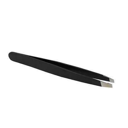 1PC Black Color Eyebrow Tweezer Hair Beauty Slanted Puller Stainless Steel Eye Brow Clips Hair Removal Makeup Tool Brand New