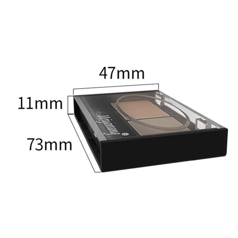 Eyeshadow Cake Makeup 2 Color Waterproof Eyebrow Powder Eye Shadow Eye Brow Palette + Brush Eyebrow Enhancer Professional