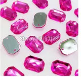 50pcs High quality flatback Acryl sew on rhinestones with two holes,diy/clothing accessories, 8x10mm 10x14mm 13x18mm 18x25mm