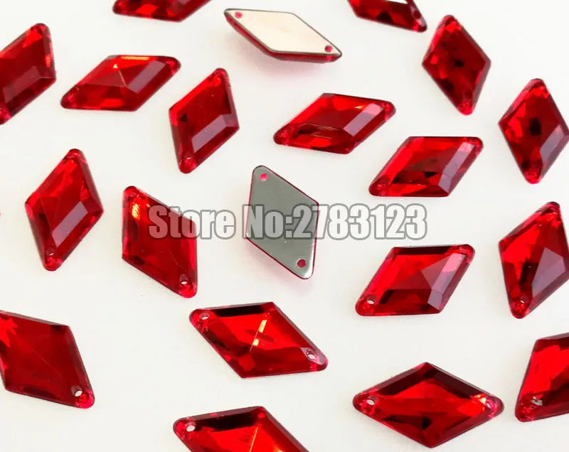 Diamond High quality Acryl sew on rhinestones with two holes,diy/clothing accessories 9x15mm 10x18mm 14x24mm 17x30mm