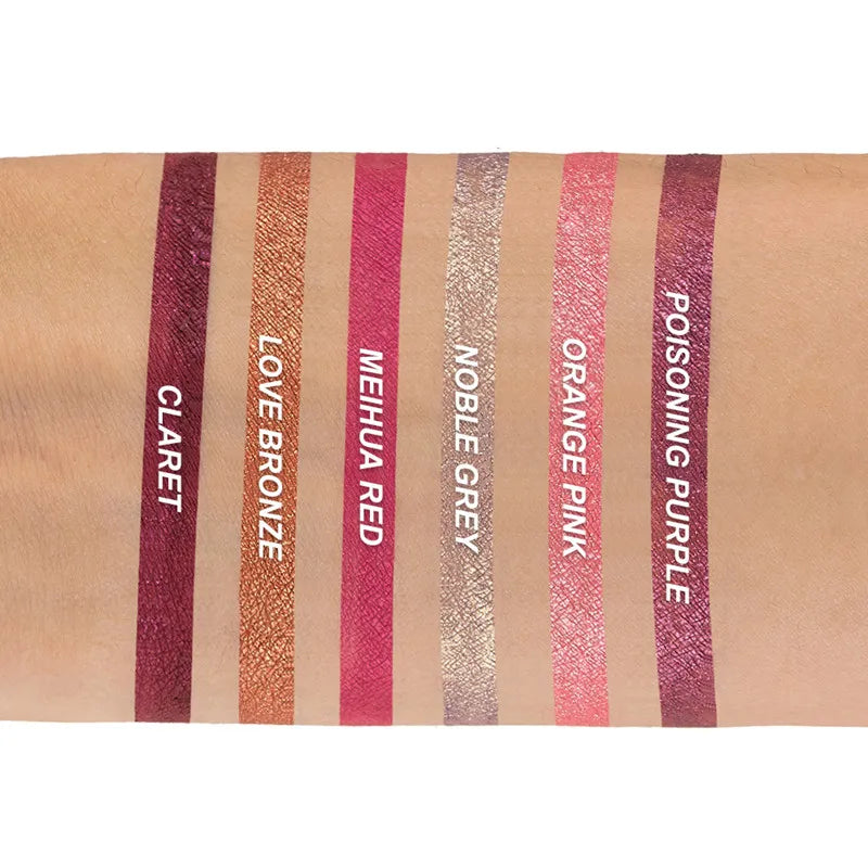 Metallic Glitter Liquid Lipstick Makeup Waterproof Metallic Lip Gloss Long-lasting Shimmer Metal Lip Glaze Tint Charming