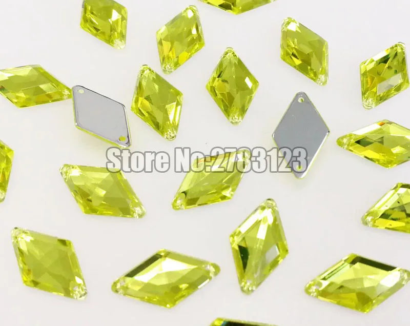 Diamond High quality Acryl sew on rhinestones with two holes,diy/clothing accessories 9x15mm 10x18mm 14x24mm 17x30mm