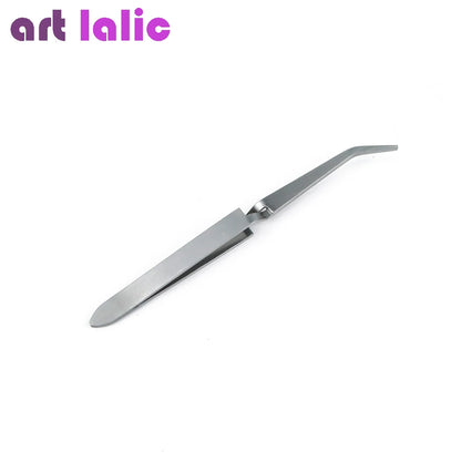 Acrylic UV Gel Tips Sculpture Tweezers Clip Pick Up Nail Art Tools Multi-Functions Rhinestones Nipper Nail Treatment