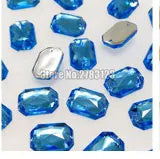 50pcs High quality flatback Acryl sew on rhinestones with two holes,diy/clothing accessories, 8x10mm 10x14mm 13x18mm 18x25mm