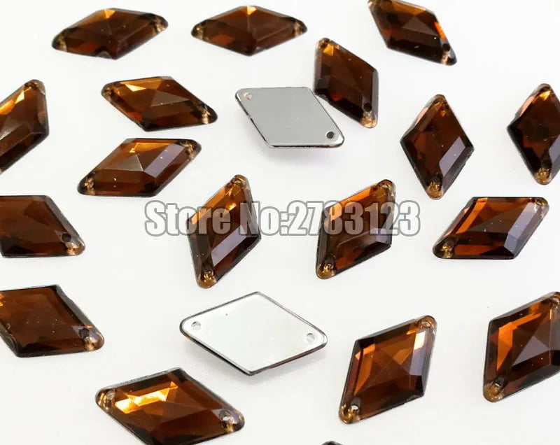 Diamond High quality Acryl sew on rhinestones with two holes,diy/clothing accessories 9x15mm 10x18mm 14x24mm 17x30mm