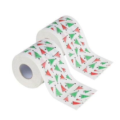 Santa Claus Bath Toilet Roll Paper, Christmas Supplies, Xmas Decor, Multicolor Tissue, New Year