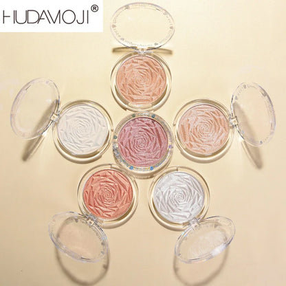 6 Colors Highlighter Powder Diamond Glitter Palette Makeup Face Contour Shimmer Illuminator Ginger Highlight Cosmetics