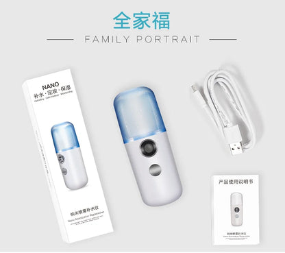 30ml Mini Humidifier Portable Rechargeable Small Wireless Nano Personal Face Sprayer Cool Mist Maker Fogger Humidifier