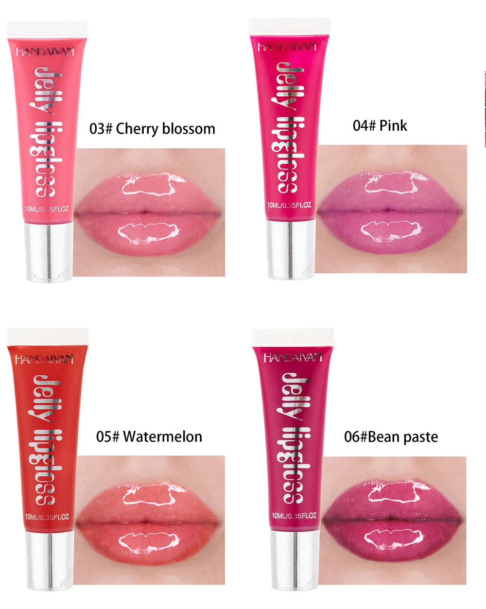 Moisturizing Gloss Plumping Lip Gloss Lip Plumper Makeup Glitter Nutritious Liquid Lipstick Cherry Jelly Oil Clear Lip Gloss