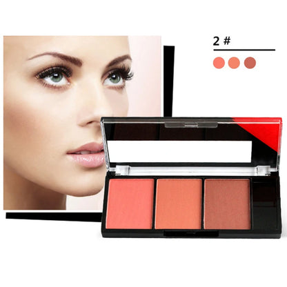 Face Blush Palette Combination Plate Natural Powder Rouge Women Makeup Brightening Lasting Durable Colors Blush Pigment Cosmetic