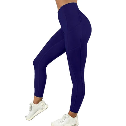 High Waist Push Up Leggins Fitness Tights Pocket Workout Leggings Women Black Sports Mujer Activewear Gym Clothing Free Shipping