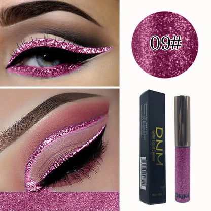 Hot! 16 Colors Liquid Eyeliner Golden Red Blue Eyeliner Shiny Eyes Flash Waterproof Long-lasting Durable Makeup Eyeliner Pencil