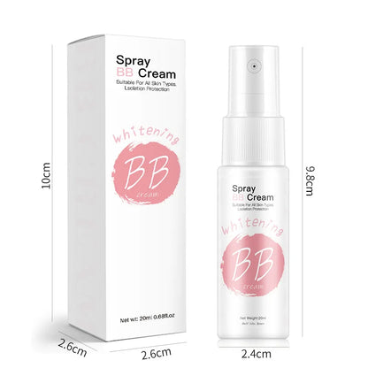 Spray BB Cream Concealer Brighten Whitening Moisturizing Base Face Foundation Makeup Beauty Skin Care 20ml Korean Cosmetic