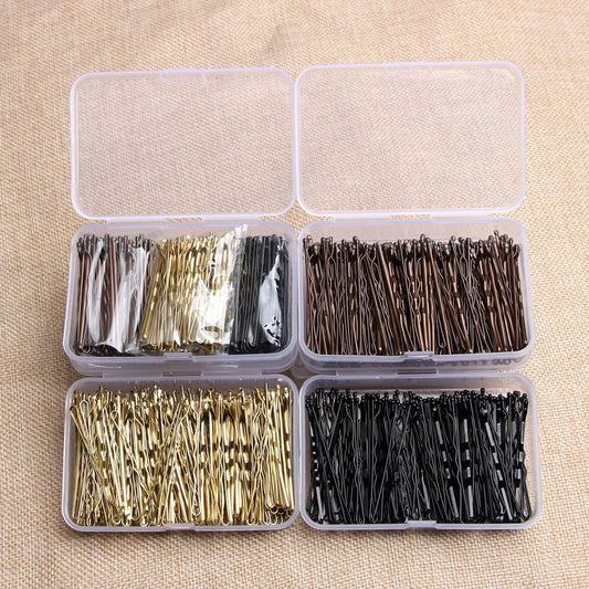 150Pcs/Box Metal Hair Clips for Wedding Women Hairpins Barrette Curly Wavy Grips Hairstyle Bobby Pins Hair Styling Accessories